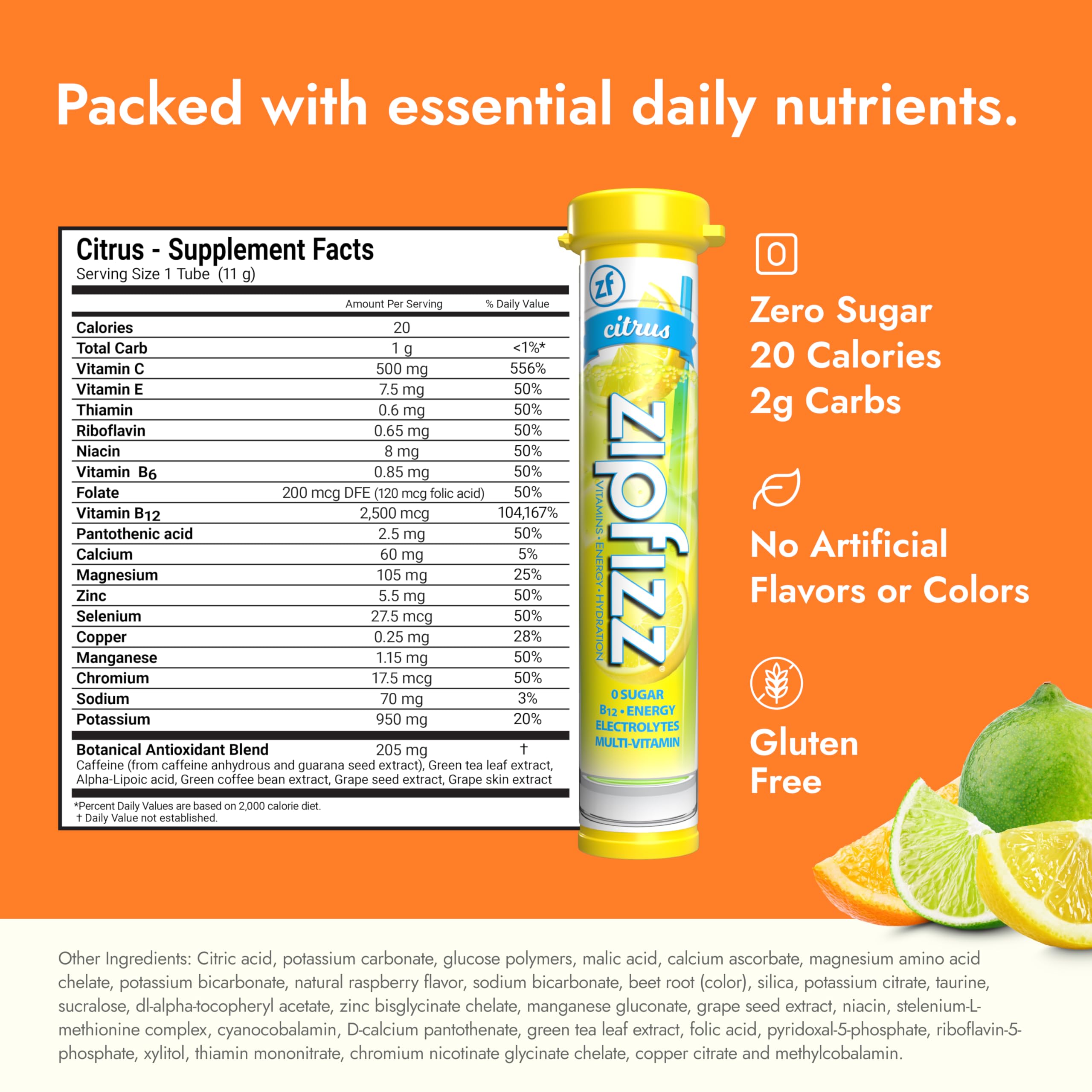 Zipfizz electrolyte hydration mix in a cup