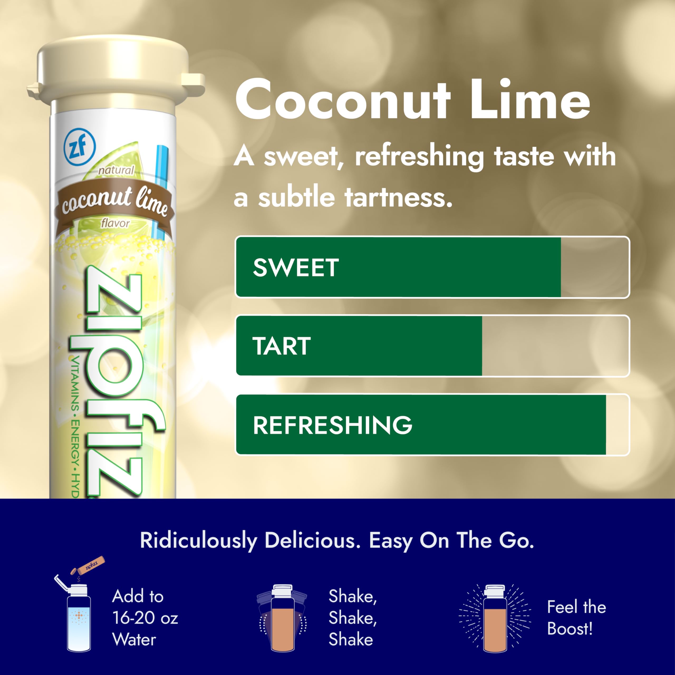 Zipfizz on-the-go single-serving pack for travel and busy days.