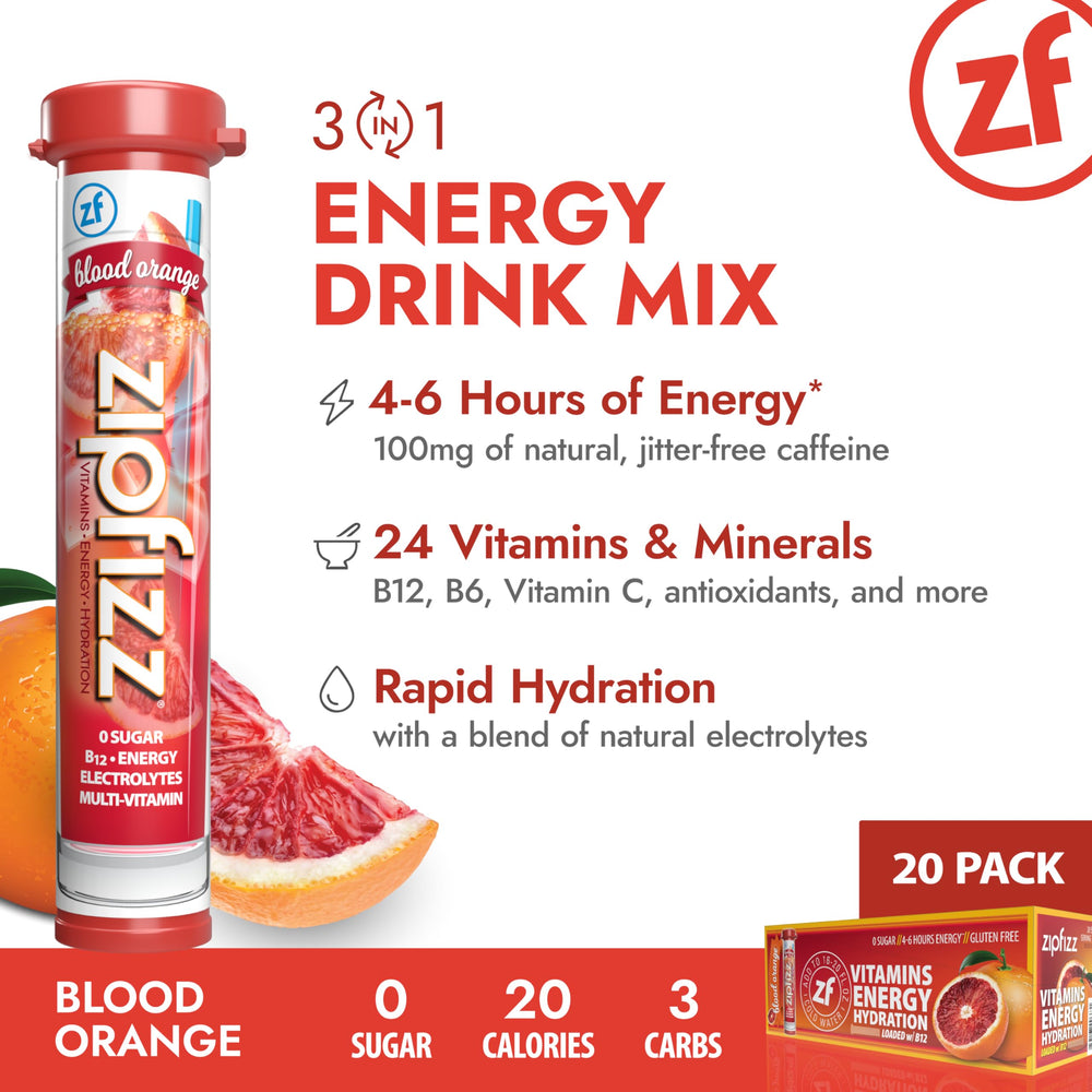 Zipfizz on-the-go packets showcased for travel-friendly daily energy.