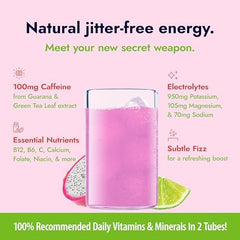 Zipfizz vitamin and electrolyte panel highlighting hydration support.