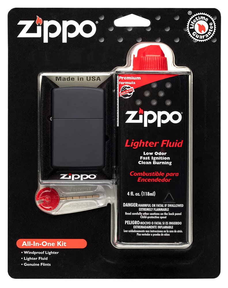 Zippo flint dispenser included for dependable lighter performance