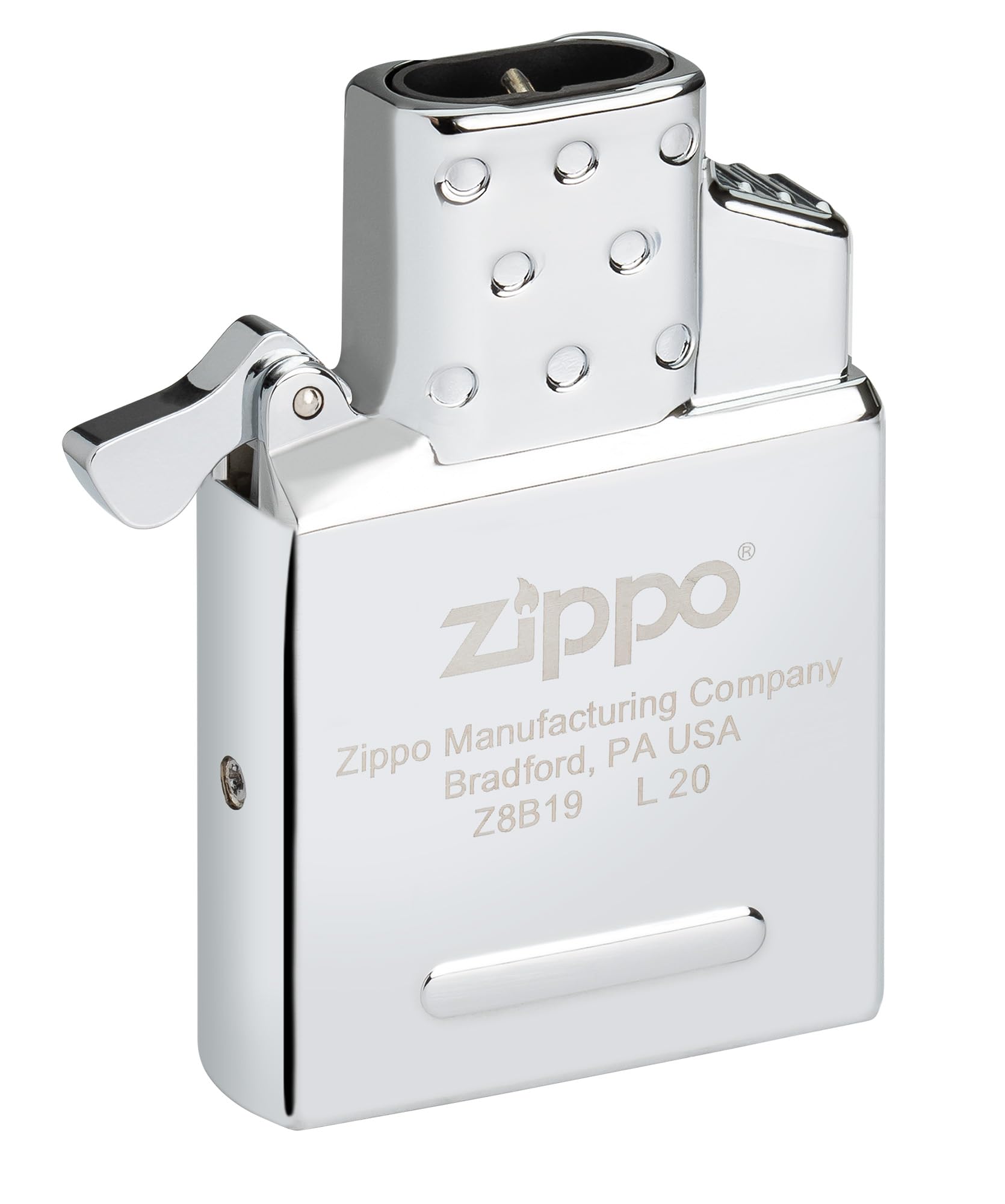 Zippo Double Torch ignition button for quick one-handed lighting