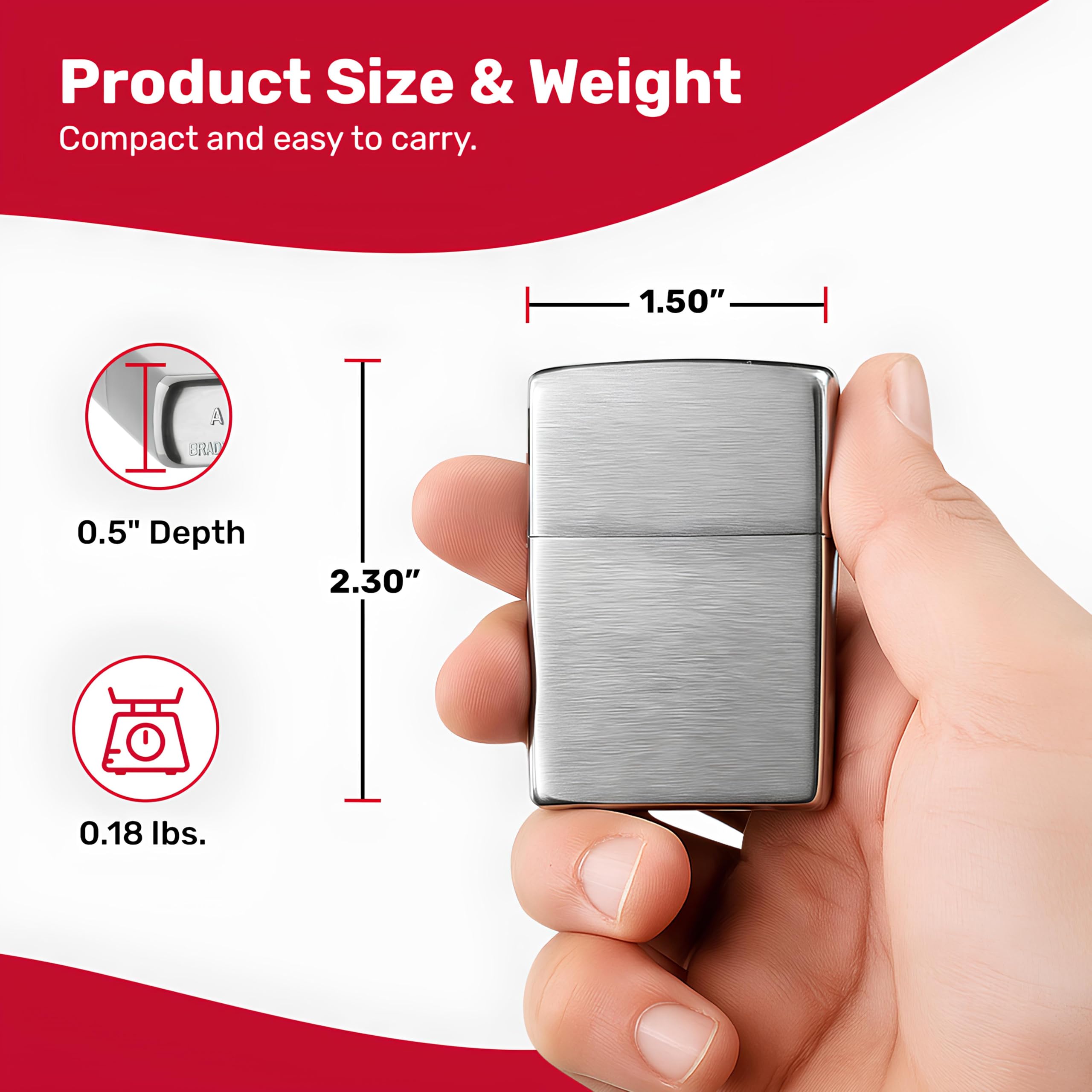 Zippo gift box packaging presents a ready-made premium gift.