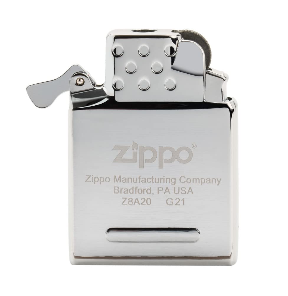 Zippo Yellow Flame insert ignition button close-up for precise control