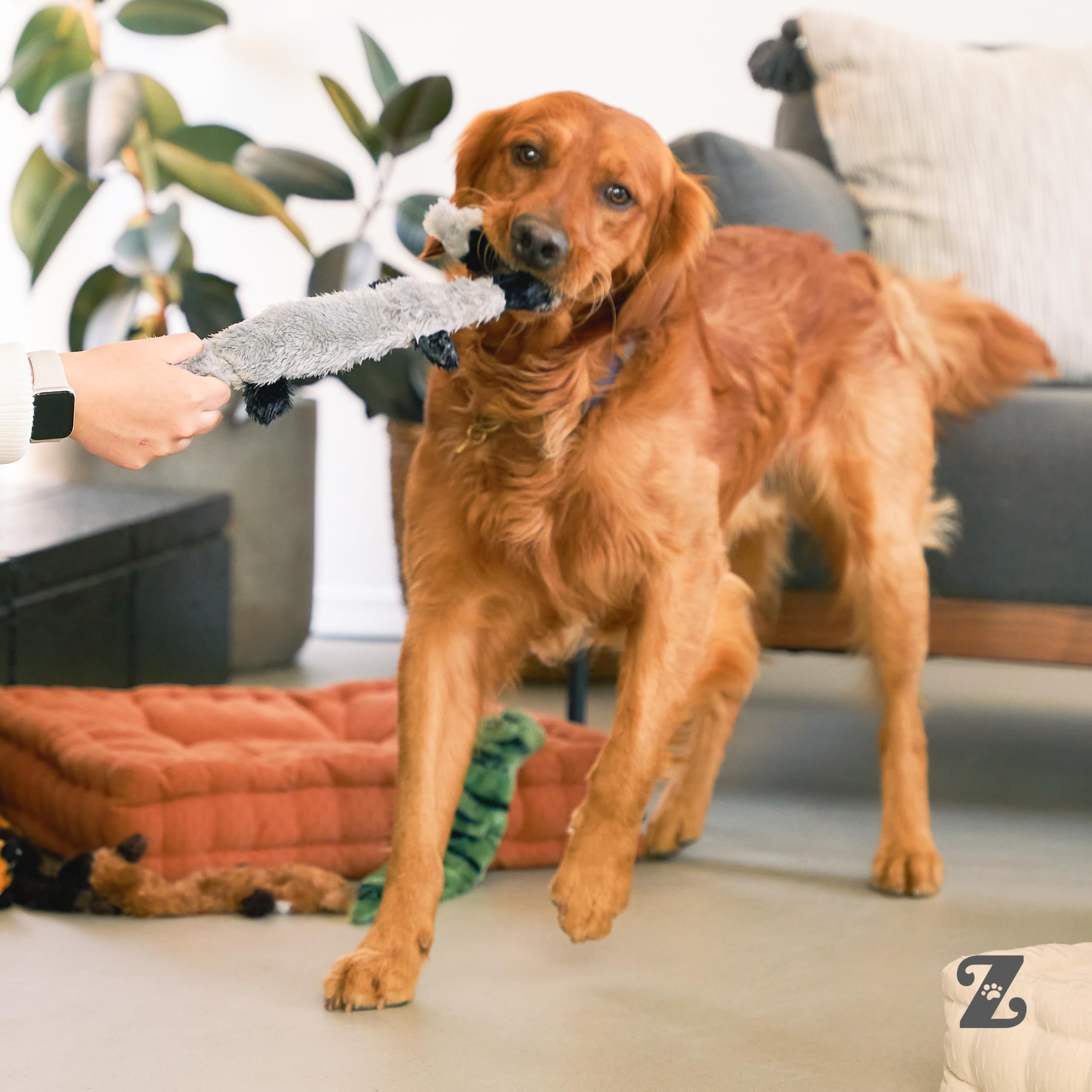 ZippyPaws Skinny Peltz flat unstuffed design is lightweight and durable.