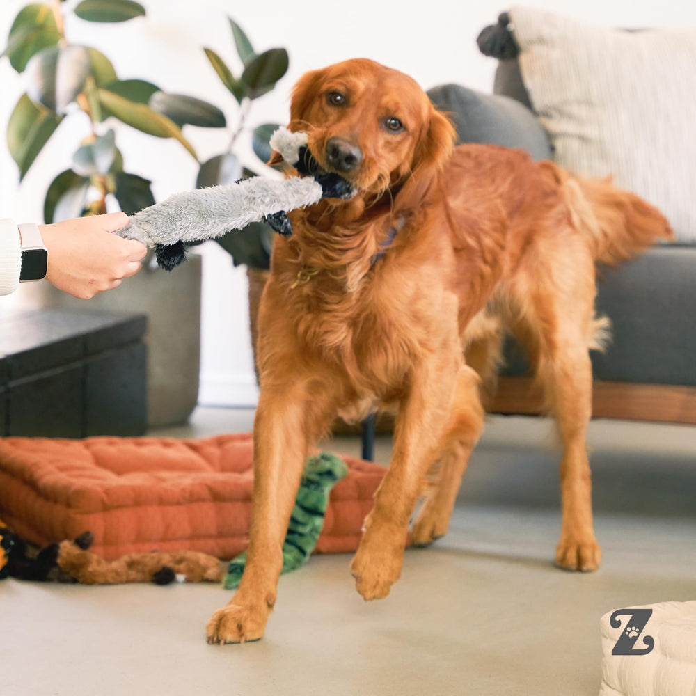 ZippyPaws Skinny Peltz flat unstuffed design is lightweight and durable.