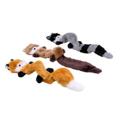 ZippyPaws Skinny Peltz raccoon toy soft plush for gentle chew and fetch.