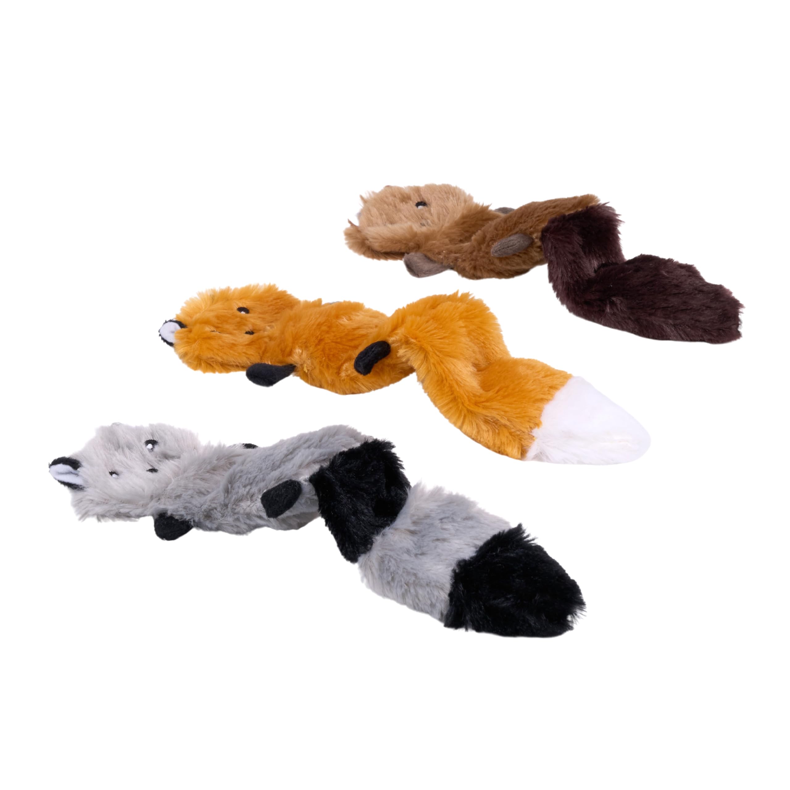 ZippyPaws Skinny Peltz Raton-laveur : deux sifflets stimulants pour l’attention.