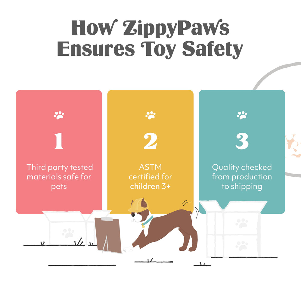 ZippyPaws Skinny Peltz soft plush texture for comfortable play sessions.