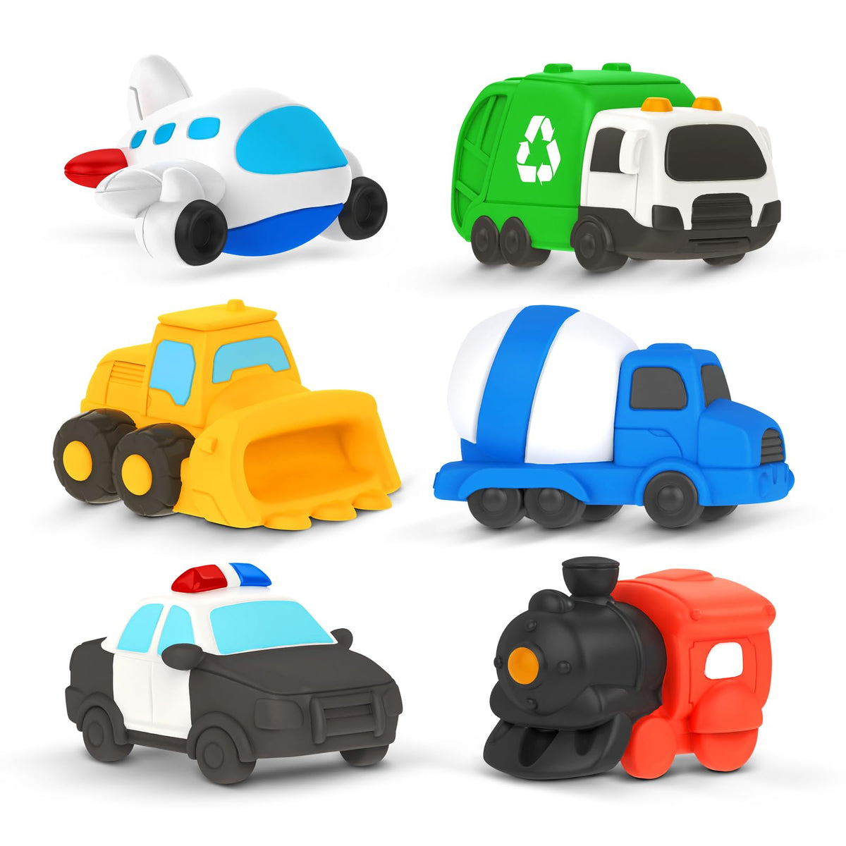 Zippytots city bath cars float softly for imaginative bath time.
