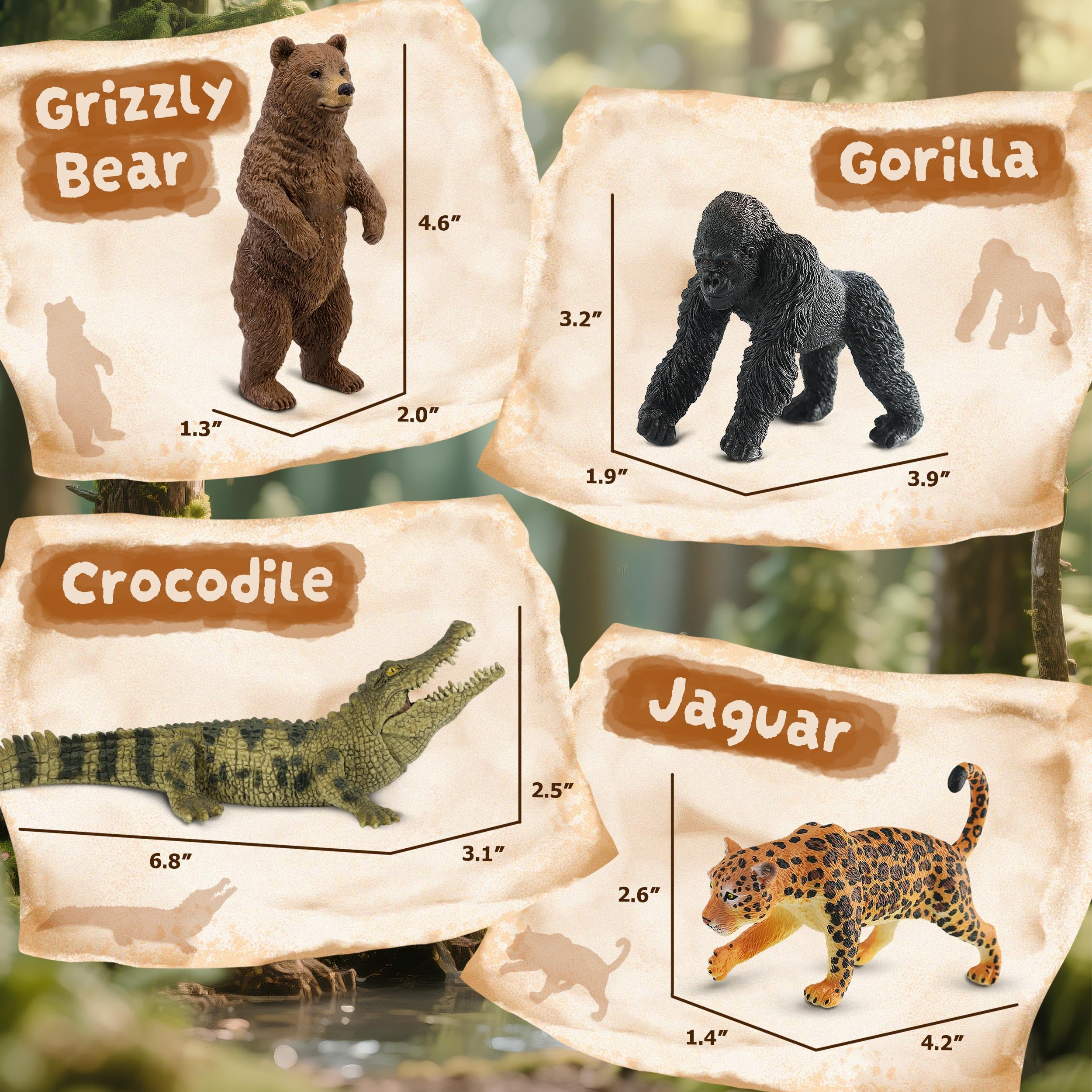 Zippytots crocodile figure for active play and animal recognition.
