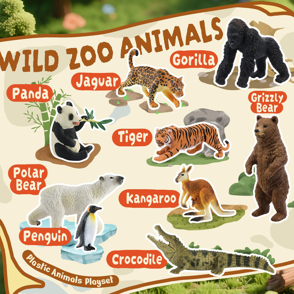 Zippytots gorilla figure with detailed features for tactile learning.