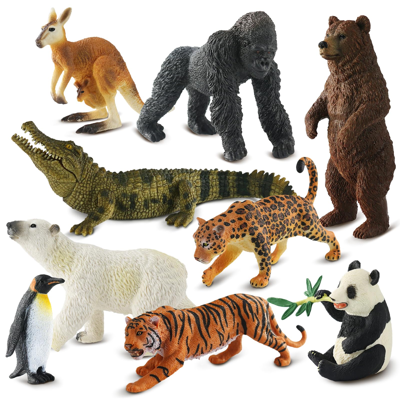 Zippytots kangaroo figure for imaginative play and language learning.