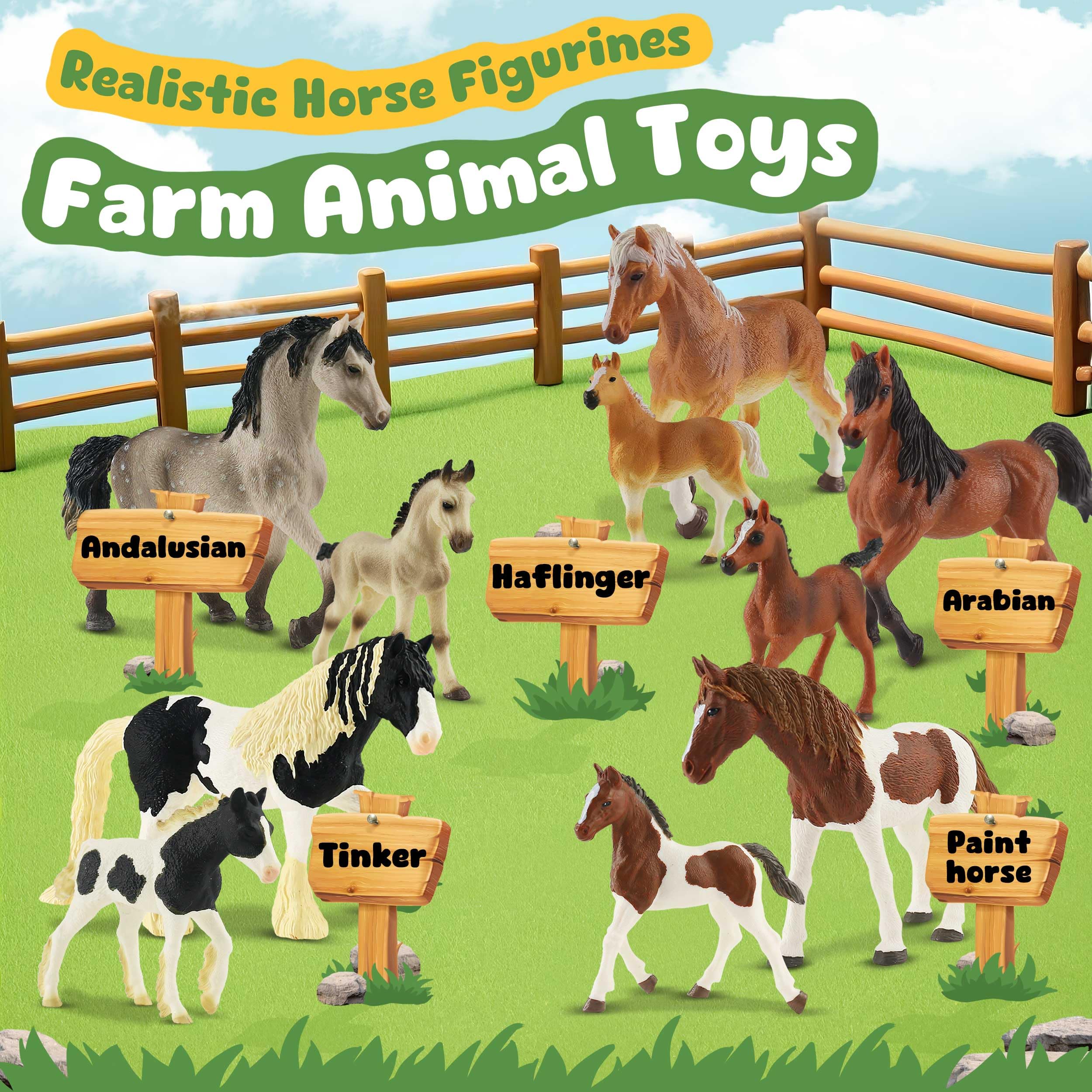 Zippytots painted horse foal collection enhances storytelling and farm life exploration.
