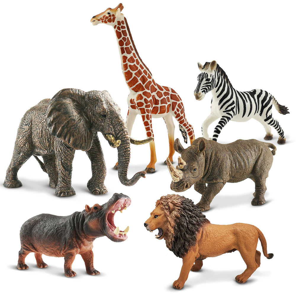 Zippytots safari elephant figurine for imaginative play and early vocabulary growth.