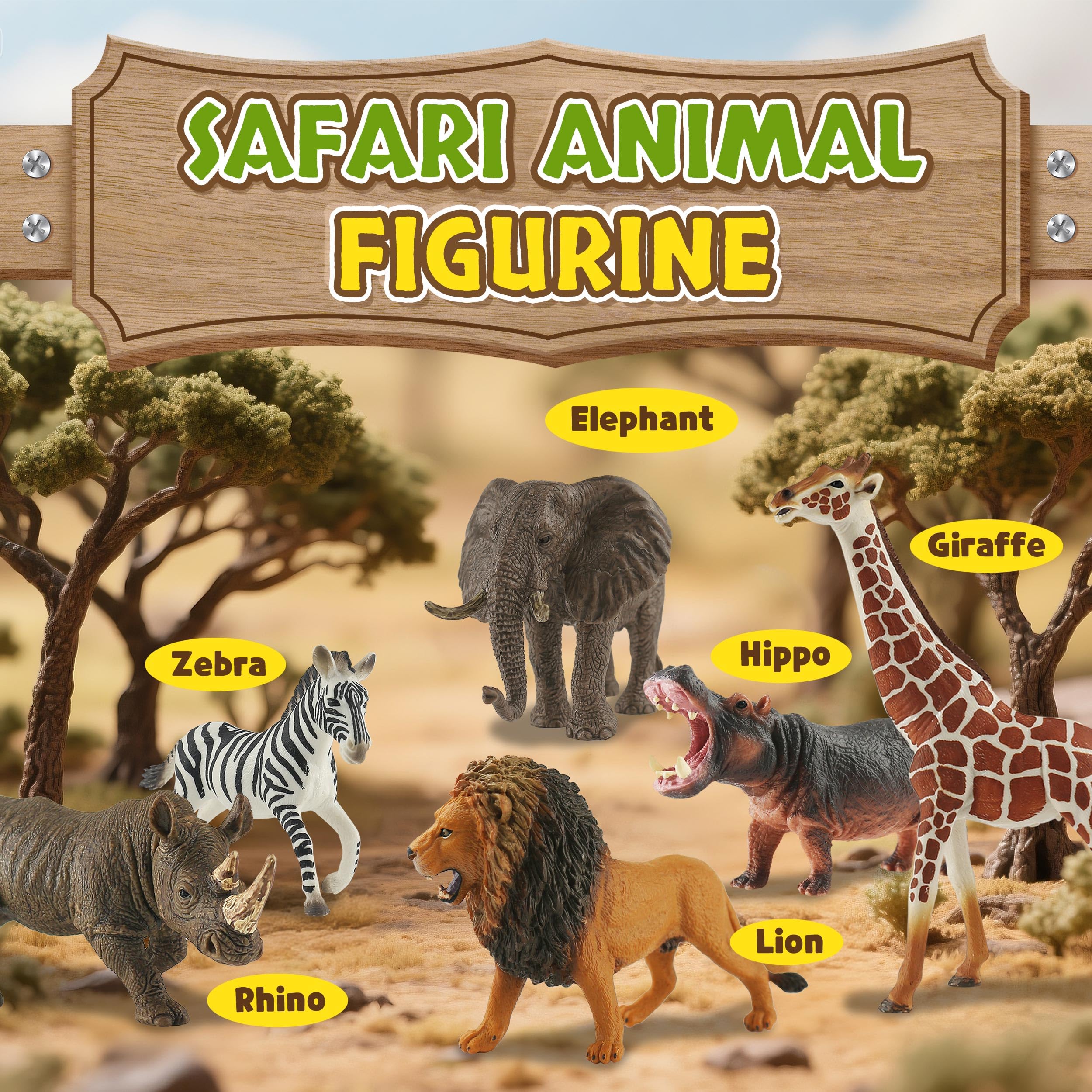 Zippytots safari hippo figurine promotes hands-on learning with durable, non-toxic materials.
