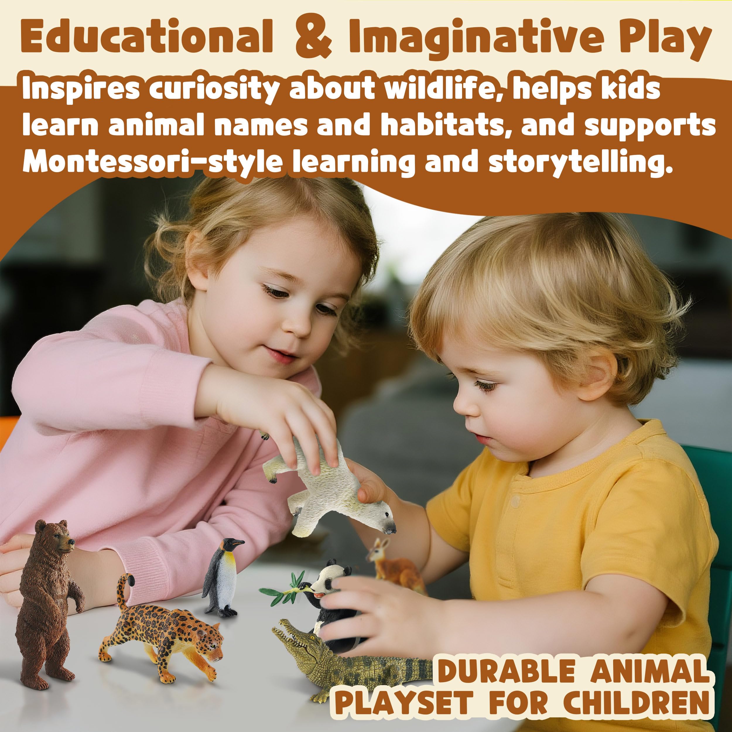 Zippytots tiger figure sparking dynamic pretend play and vocabulary.