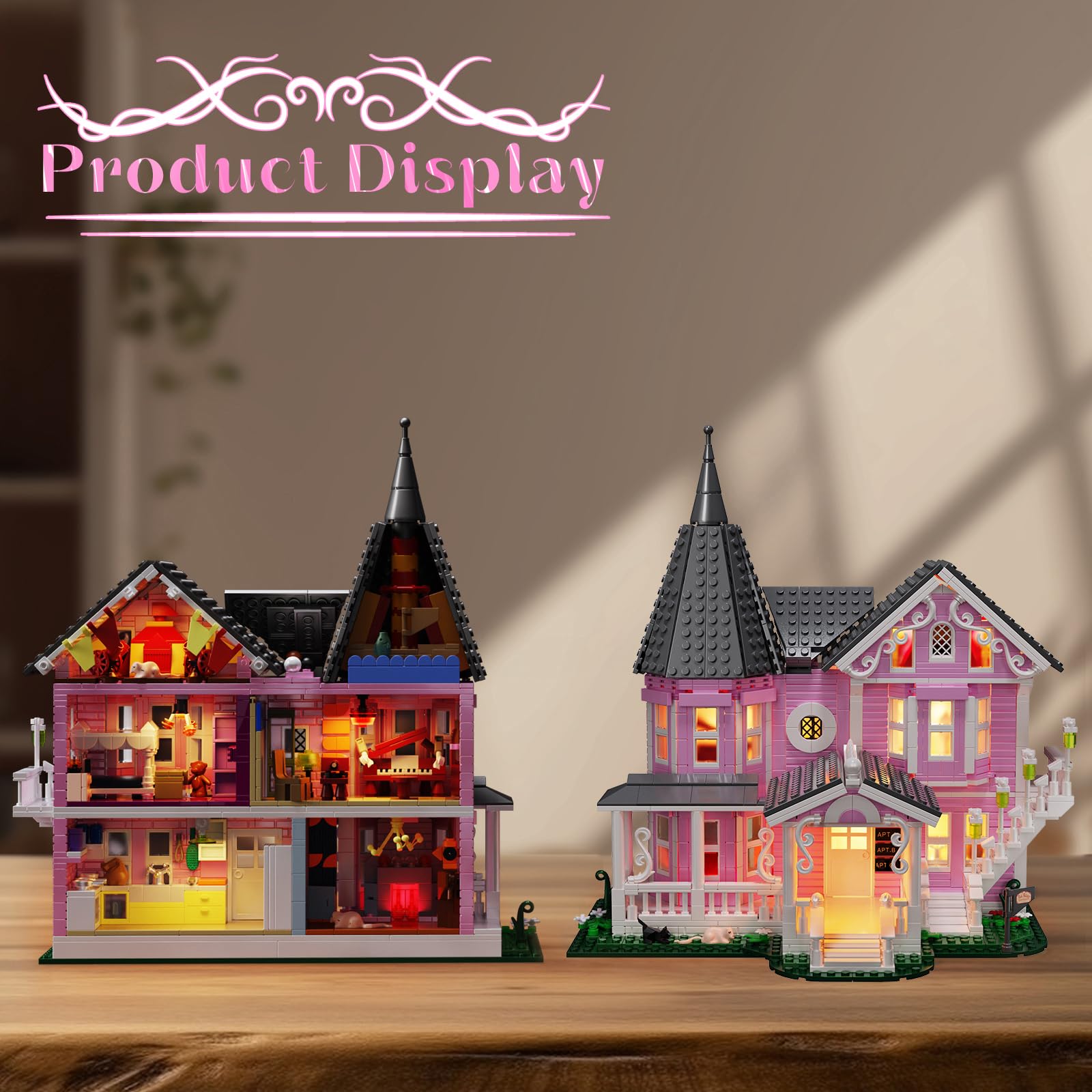 ZIQILIGHTING Pink Palace interior reveals detailed rooms for storytelling.