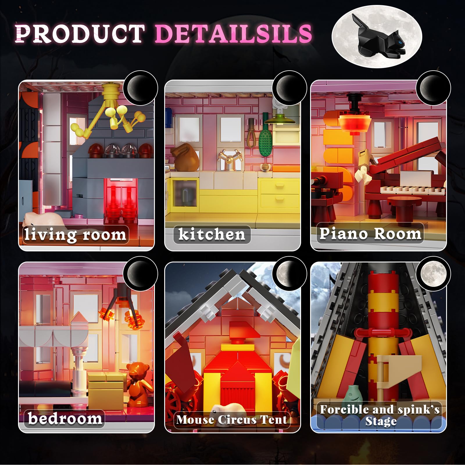 ZIQILIGHTING Pink Palace lighting kit adds warm ambiance to scenes.