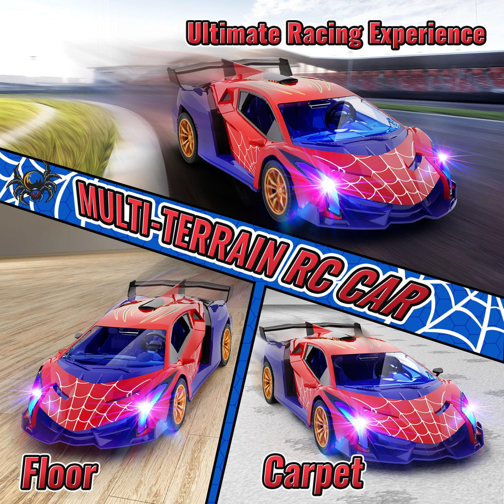 ZIROKAY Spider RC Car compact design fits small spaces easily