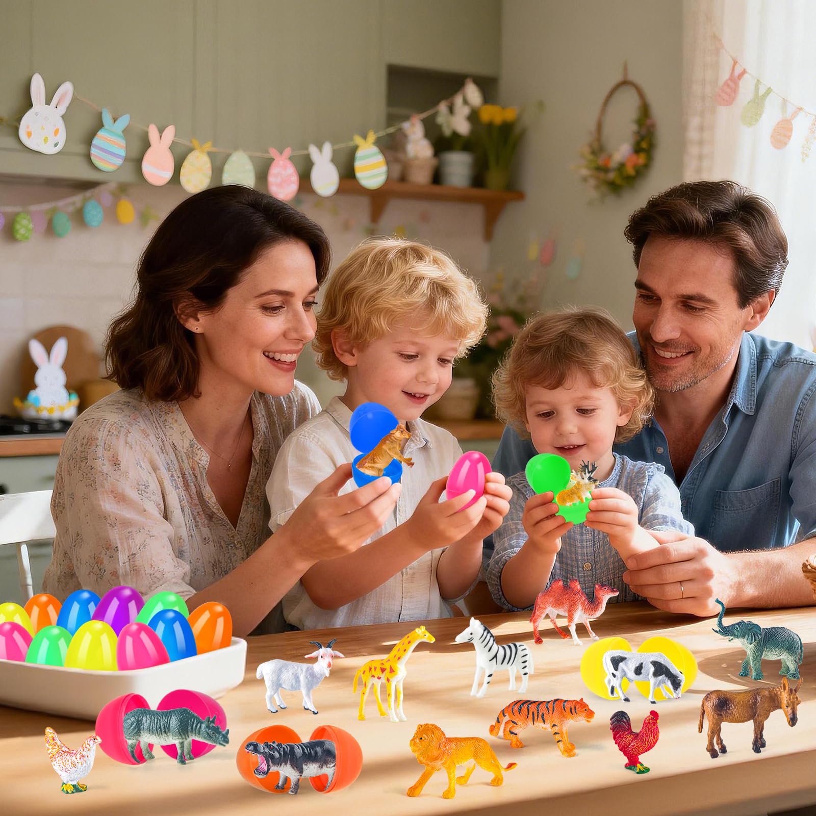 ZIRSENG eggs with toys inside for exciting Easter basket fillers and gifts.
