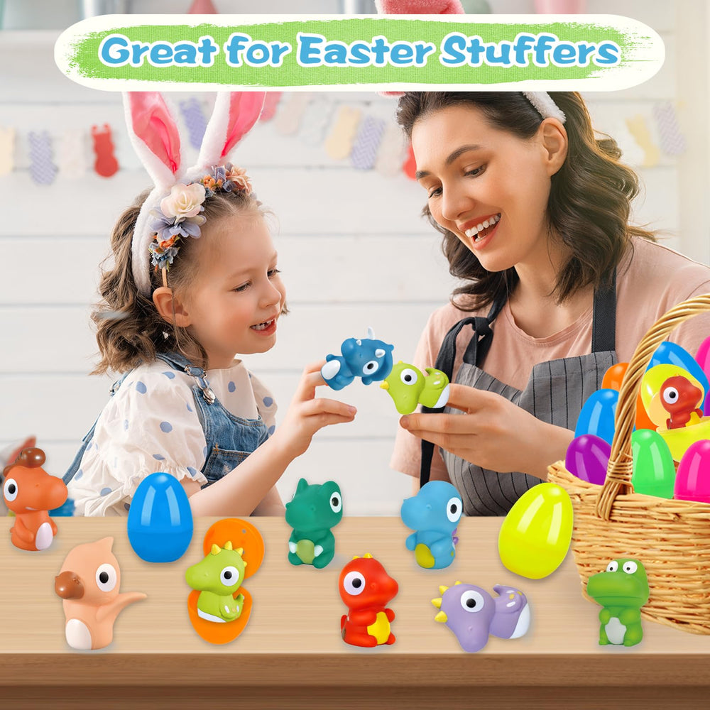 ZIRSENG 12-pack eggs ideal for egg hunts and festive decorations.