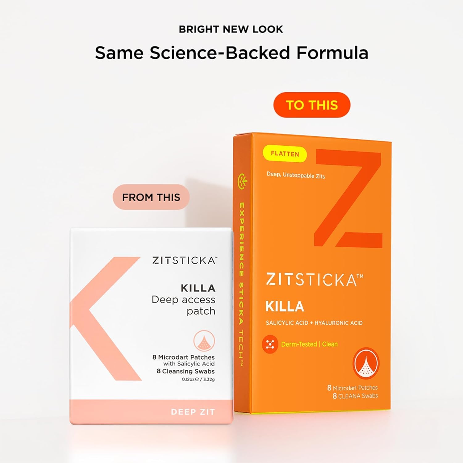 CLEANA priming swab used before ZitSticka KILLA patch application.