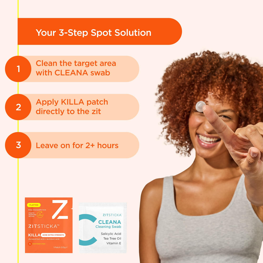 ZitSticka KILLA niacinamide and peptides nourish surrounding skin.