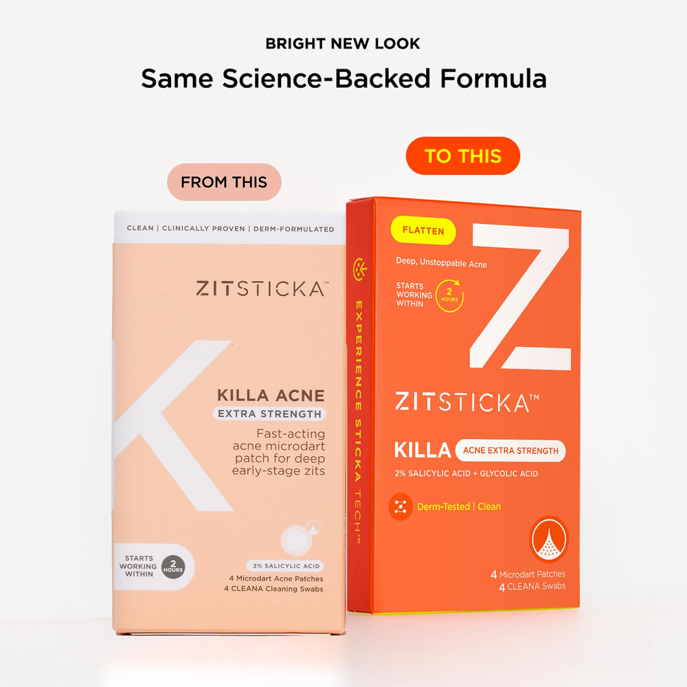 ZitSticka KILLA patch applied to zit during treatment.