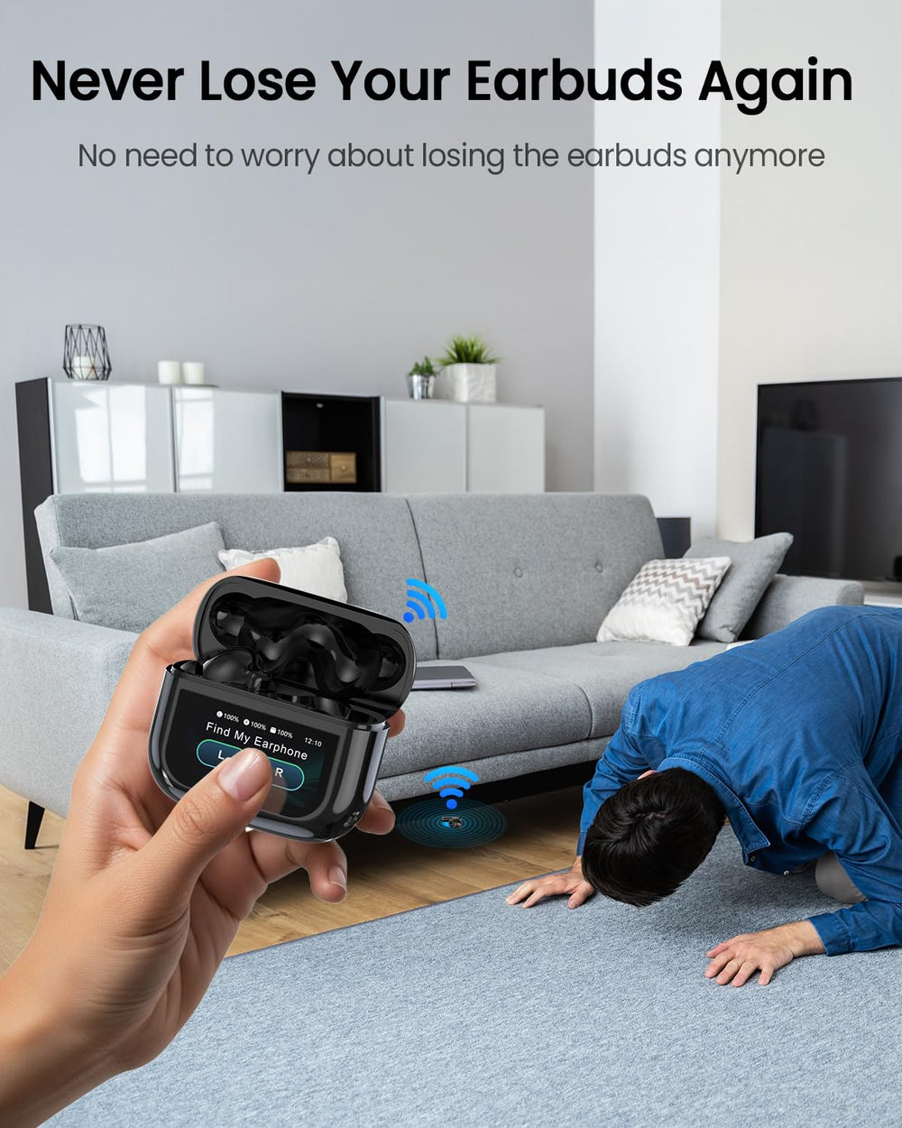 ZIUTY Bluetooth 5.3 connection for low-latency calls and gaming.