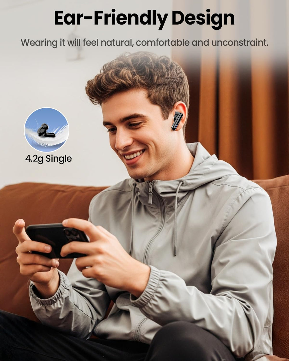 ZIUTY charging case battery indicator for easier power planning.
