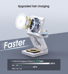 Ziweo magnetic charger aligns iPhone in portrait mode for easy use