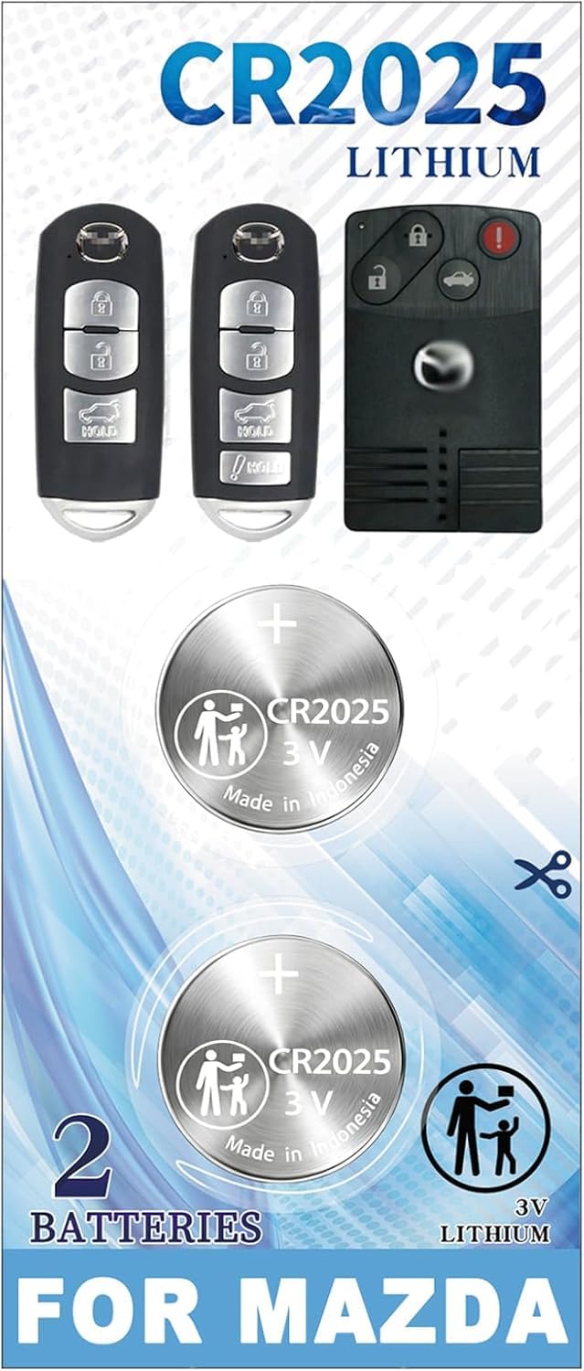 ZIWLU Mazda fob battery CR2025 compatibility check for reliable entry