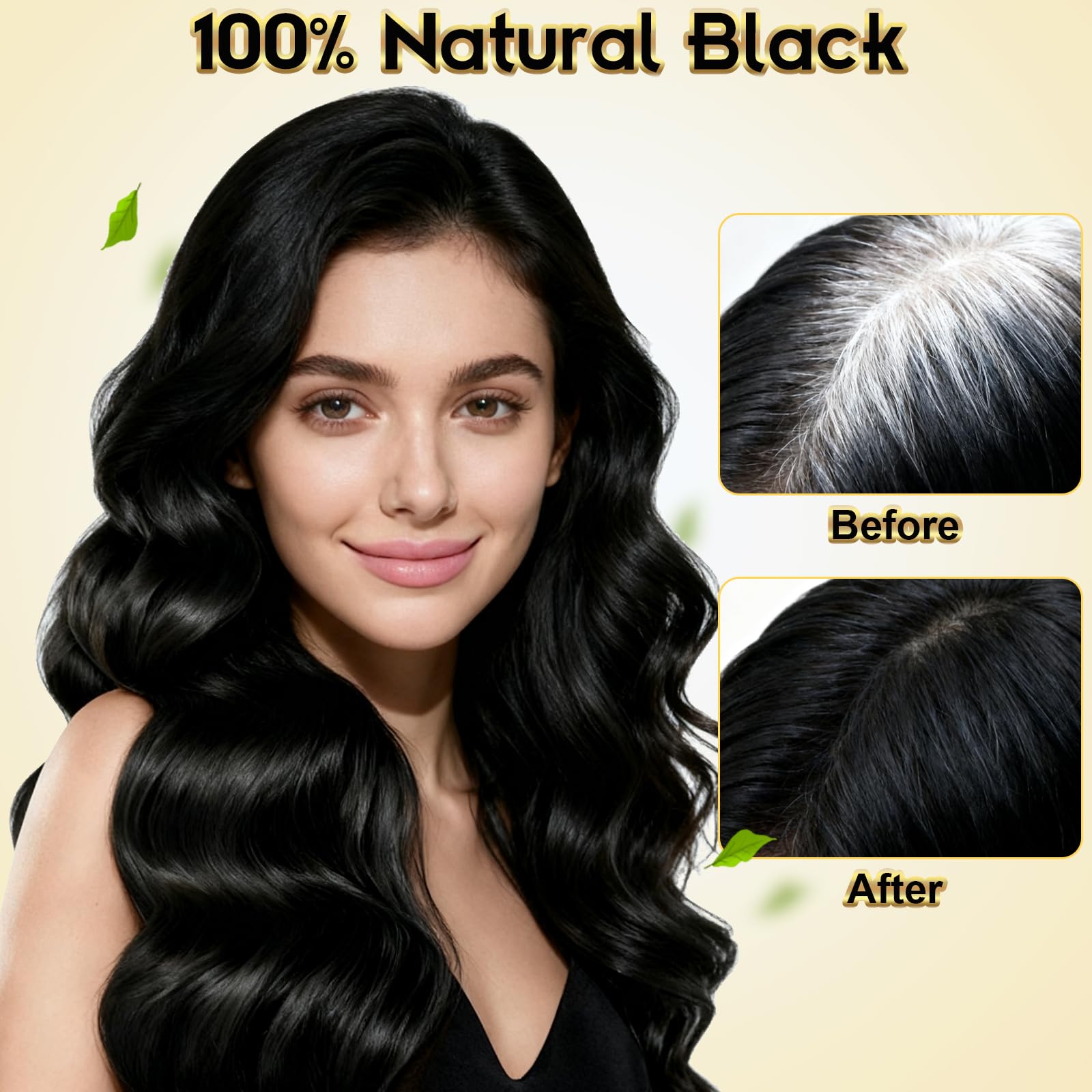 ZIXSIRP gray hair before-after shows natural-looking color.
