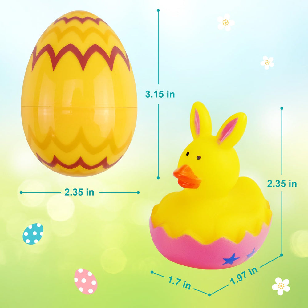 ZIZICG Easter eggs with bunny-ear ducks for playful surprises