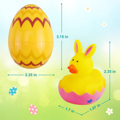 ZIZICG Easter eggs with bunny-ear ducks for playful surprises