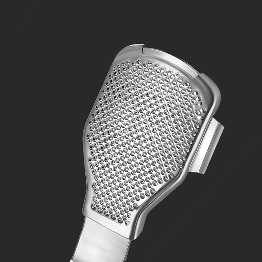 Ergonomic non-slip wood handle for steady control during use.