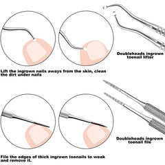 ZIZZON stainless steel pedicure tools ensure durable, long-lasting use.
