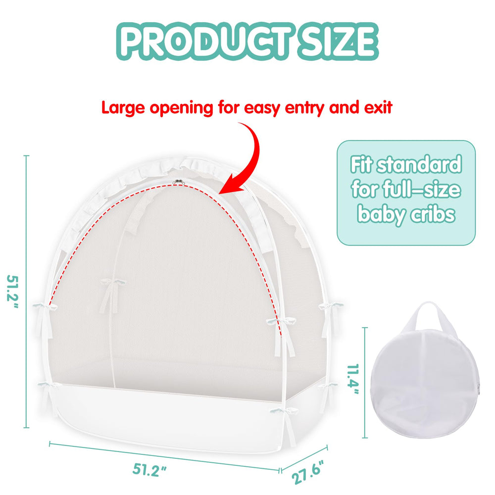 Zkaitoy crib tent barrier keeps cats out while circulating air.