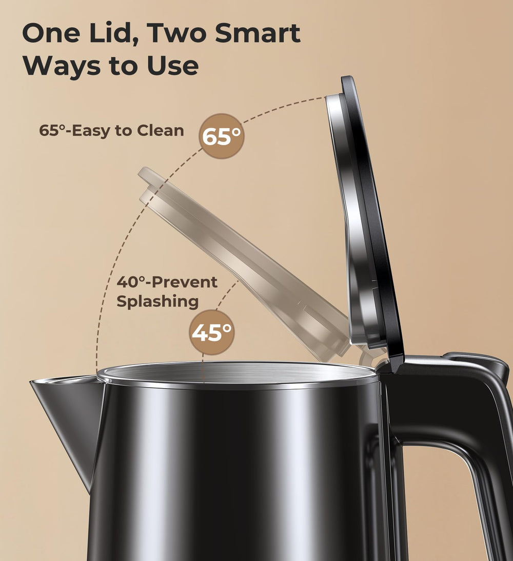 ZKBHOME compact 1.0L kettle fits multiple cups