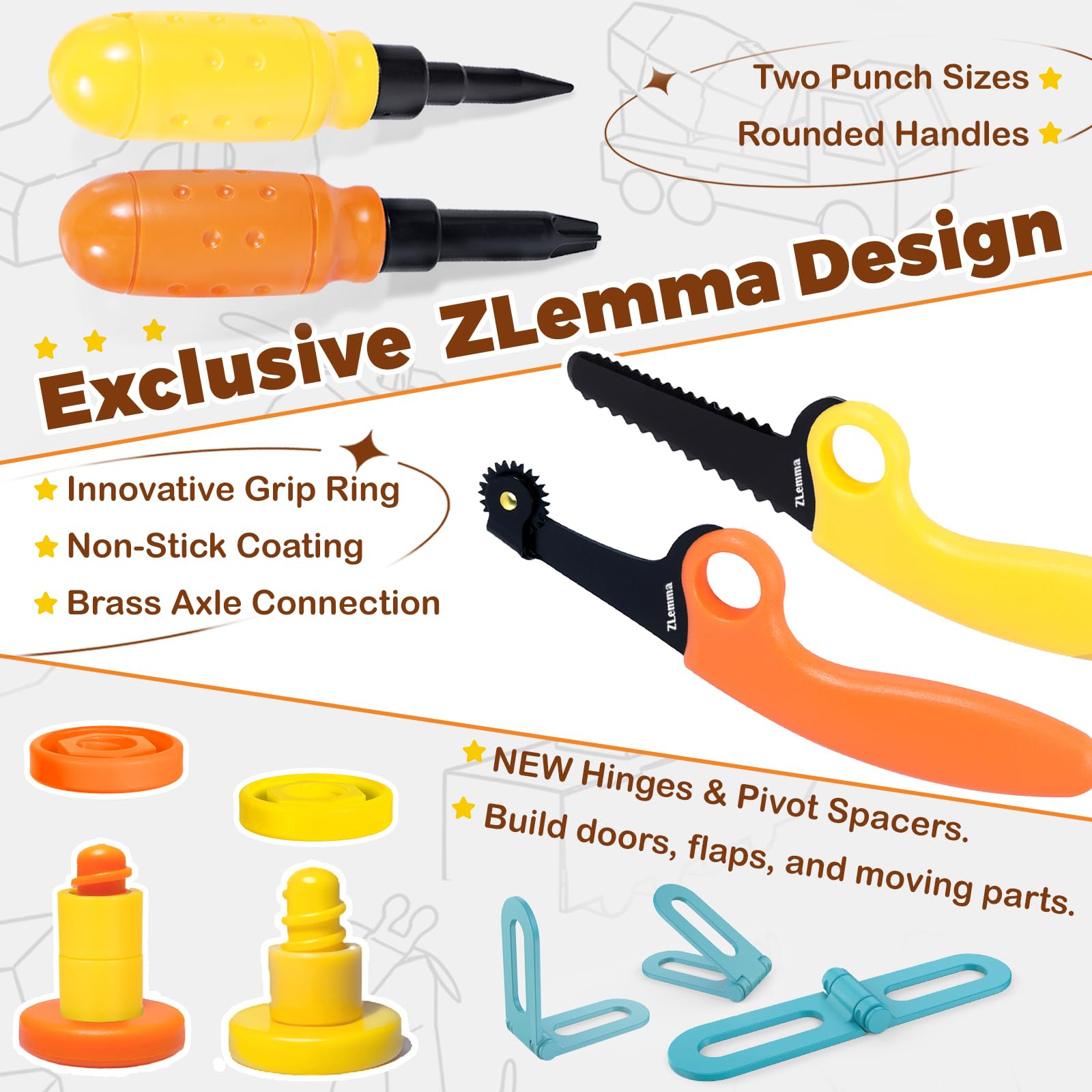 ZLemma Cardboard Kit bolt-nut system creates sturdy, reusable builds for imagination