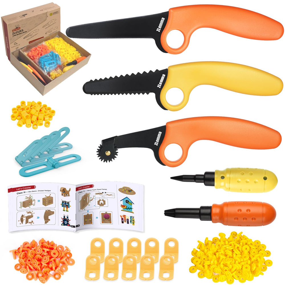 ZLemma Cardboard Kit safe serrated cutter for precise cuts in kid crafts