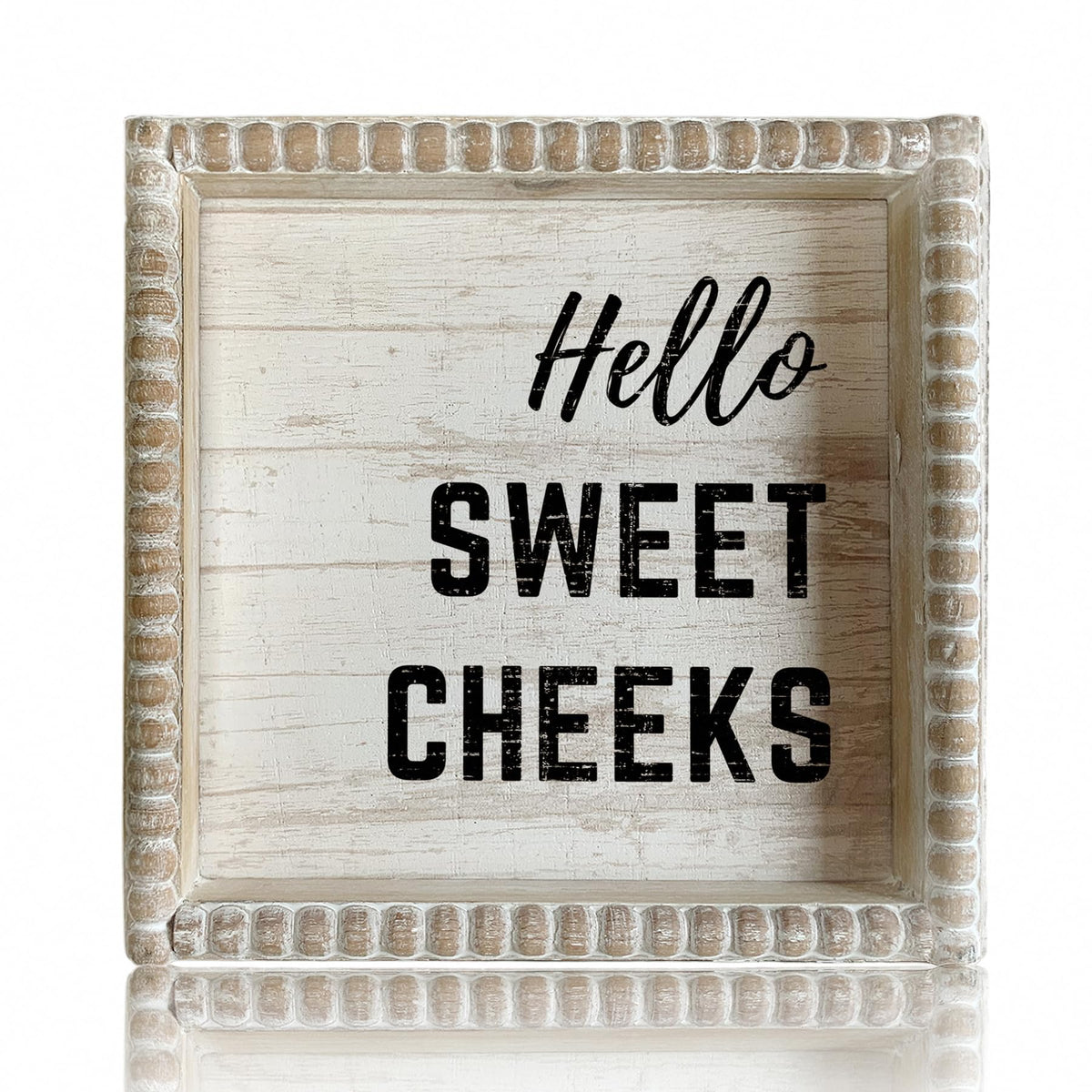 ZLFart boho farmhouse wooden framed sign adds rustic bathroom charm.