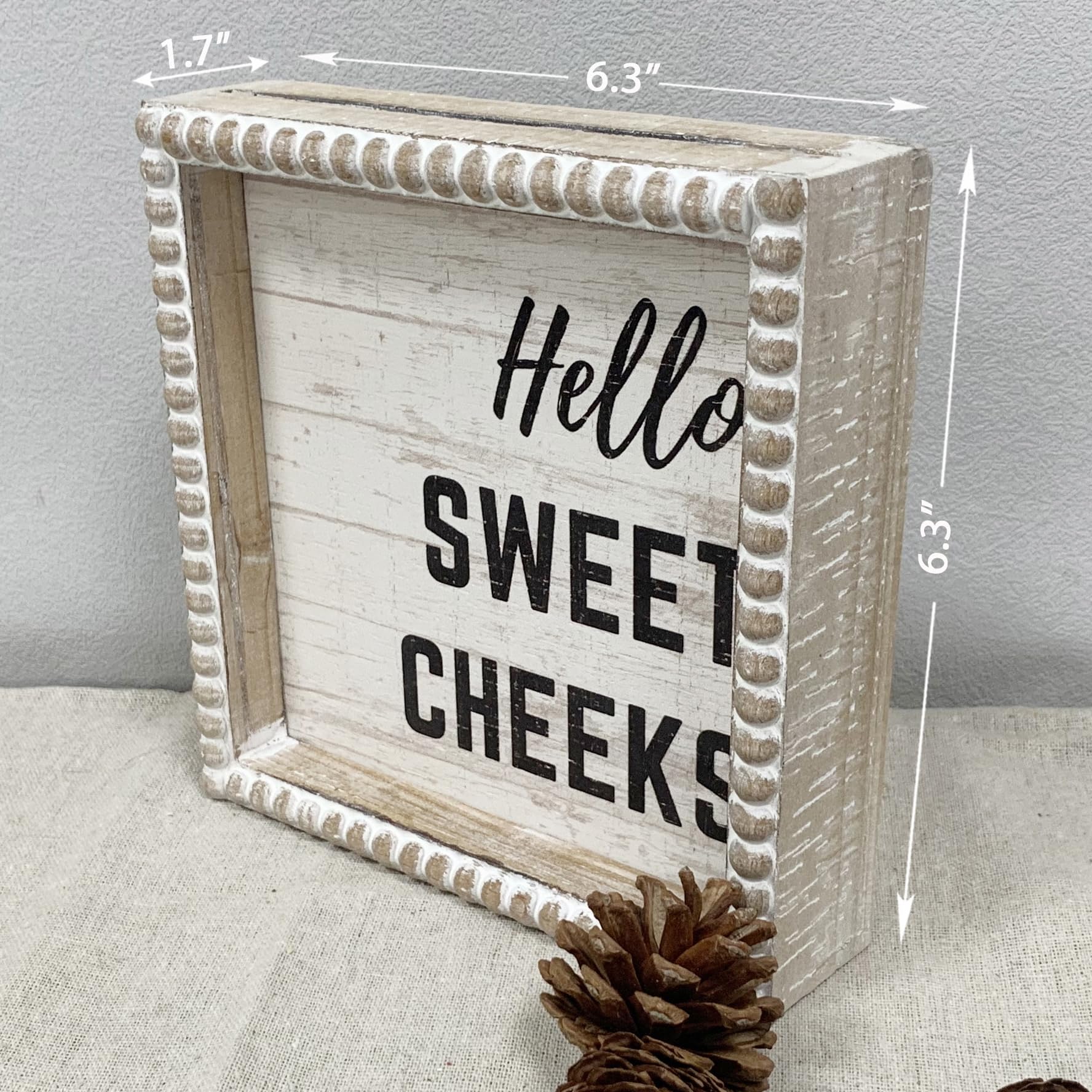 ZLFart white black texture sign highlights knots and retro frame details.