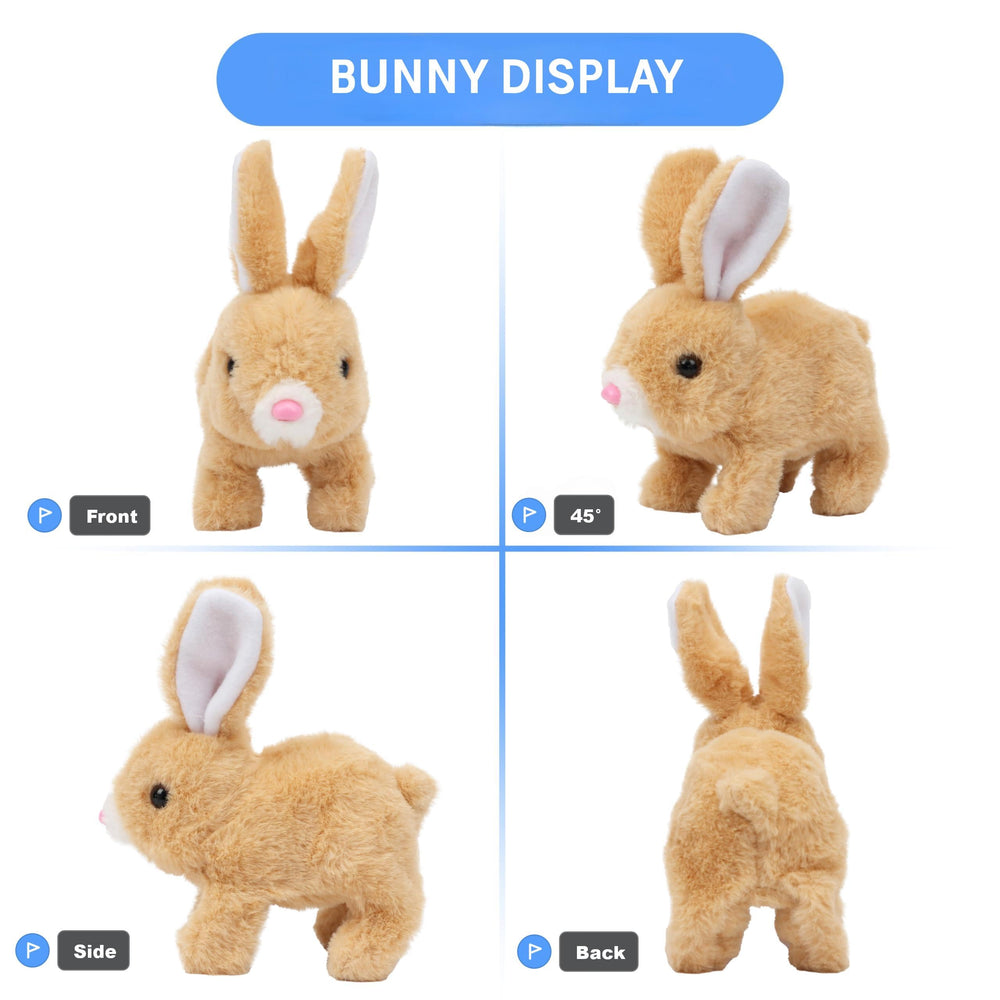 Zloeoa Bunny plush moves realistically to engage kids.