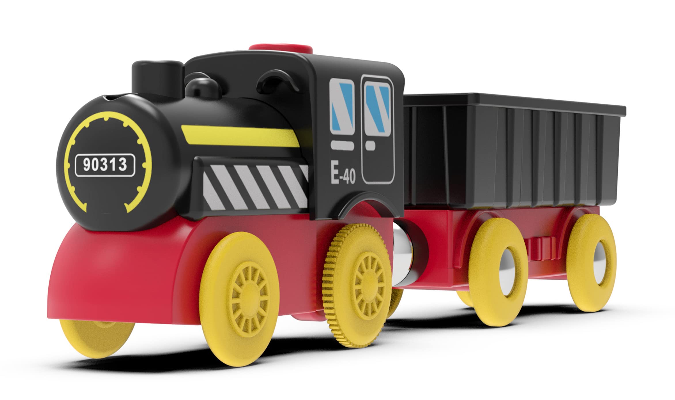Z MAYABBO battery-powered train delivers steady operation on wooden tracks