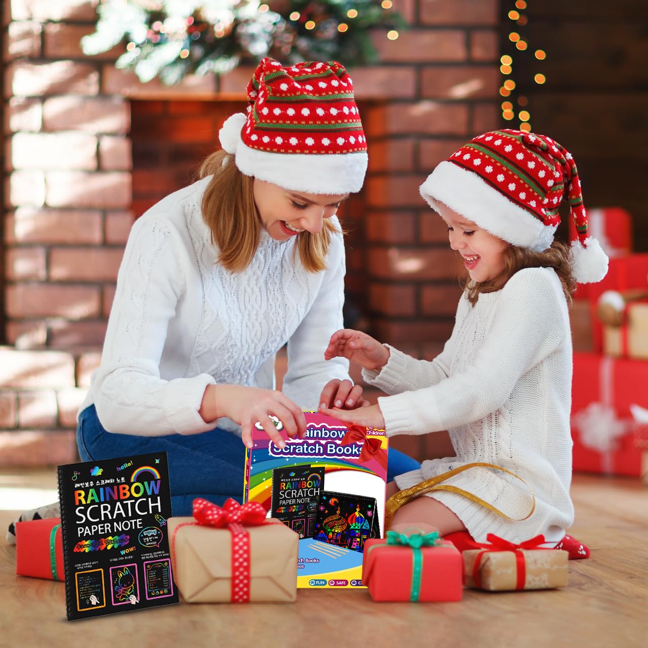 ZMLM Family art time with scratch notebooks encourages parent-child bonding.