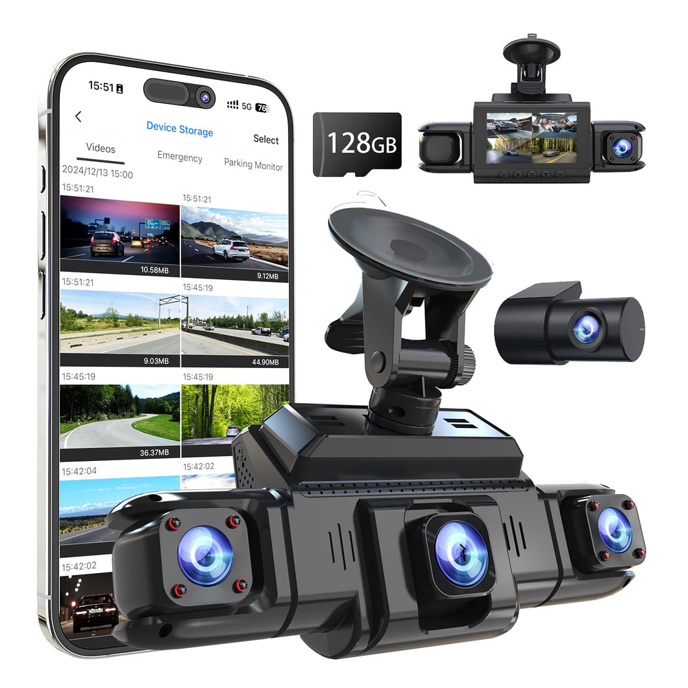 ZMOPO 360 view front camera delivers wide, clear daytime footage for safer drives.