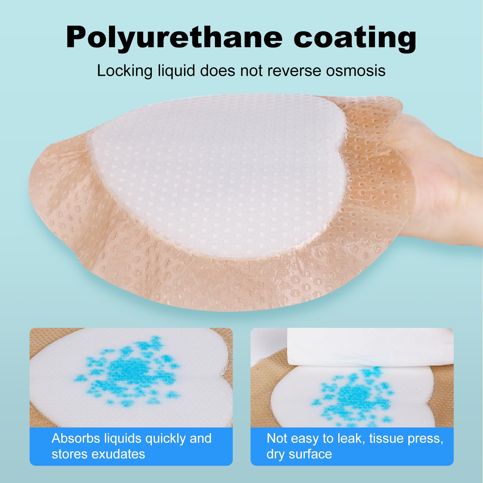 ZMZPA high absorbency foam core maintains dryness and comfort.