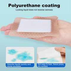 ZMZPA self-adhesive dressing on skin offers easy application with gentle adhesion.